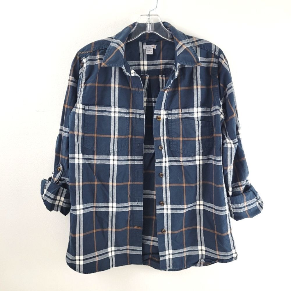 CARHARTT womens cotton plaid button down